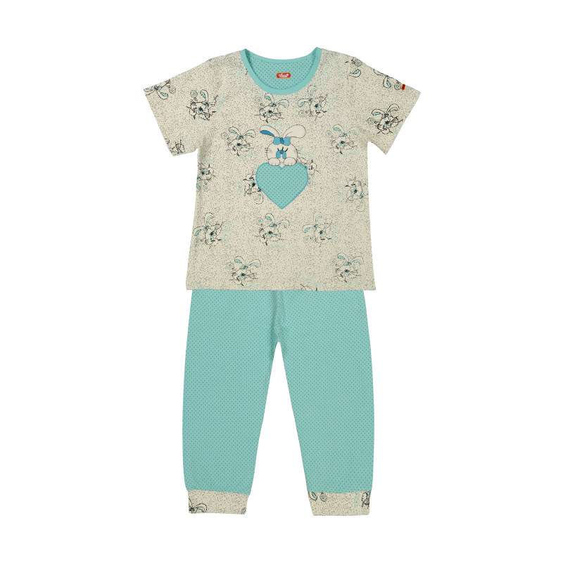 ست تی شرت و شلوار دخترانه مدل پانی A