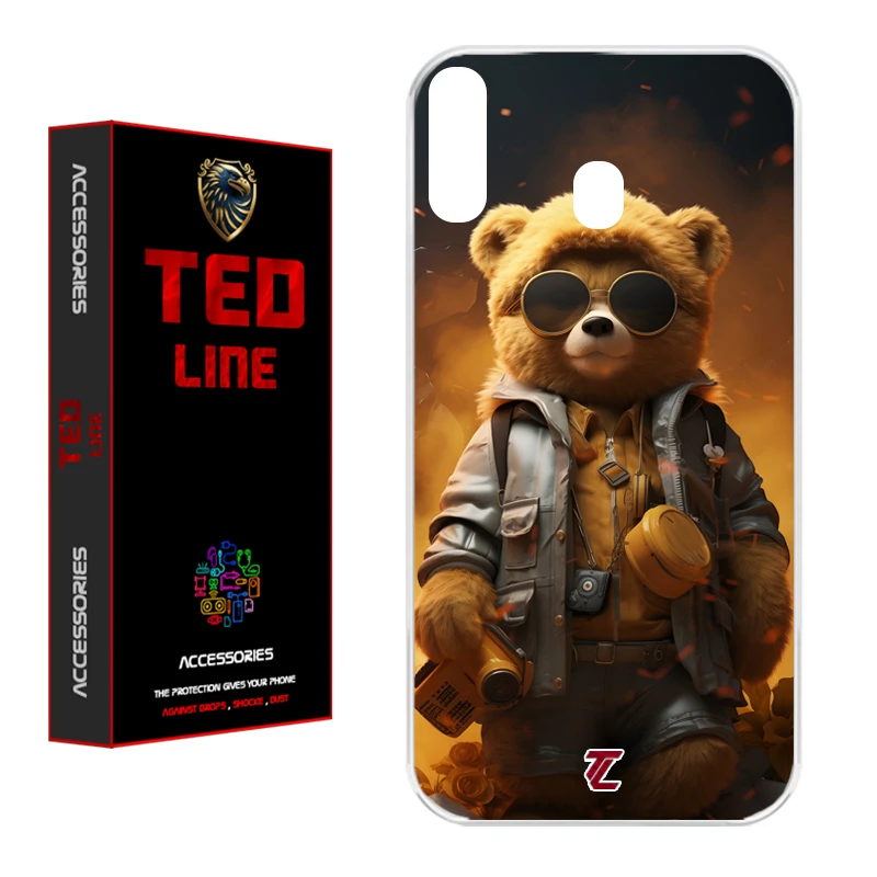 کاور تد لاین طرح خرس جنگی کد 1103 مناسب برای گوشی موبایل سامسونگ Galaxy A20 / A30