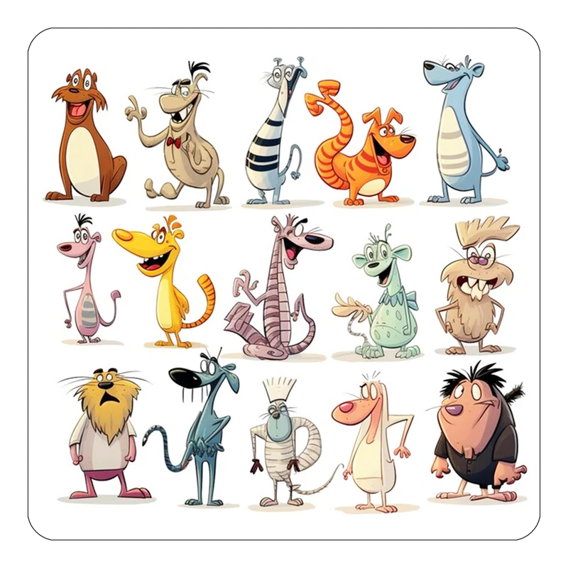 مگنت کاکتی طرح حیوانات کارتونی مدل mp27713