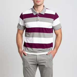 پولوشرت آستین کوتاه مردانه آریان نخ باف مدل 1845