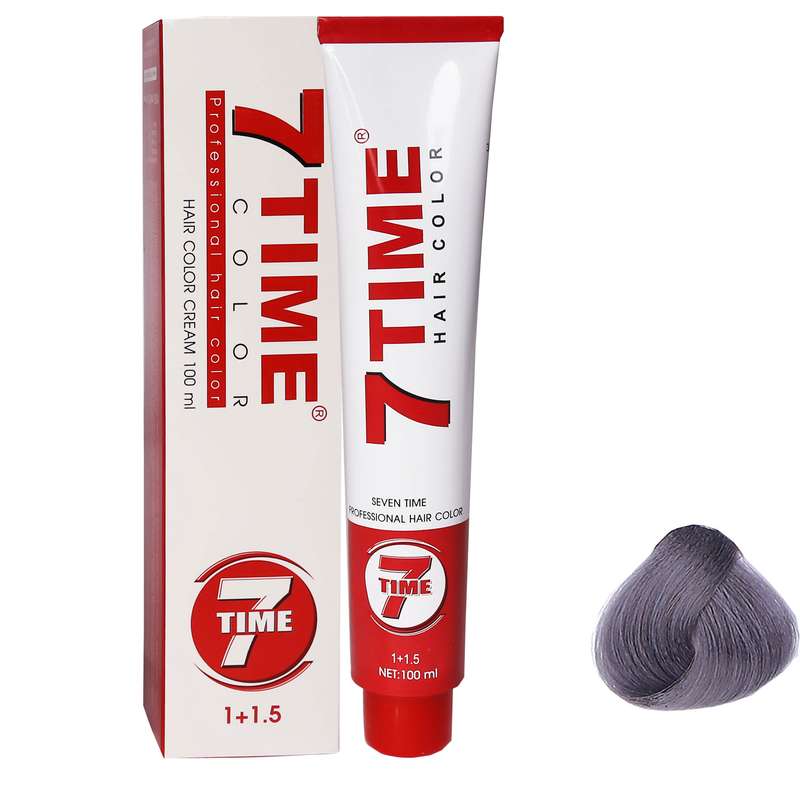 رنگ مو سون تایم  شماره E11 سری واریاسیون  حجم 100 میلی لیتر رنگ واریاسیون خاکستری