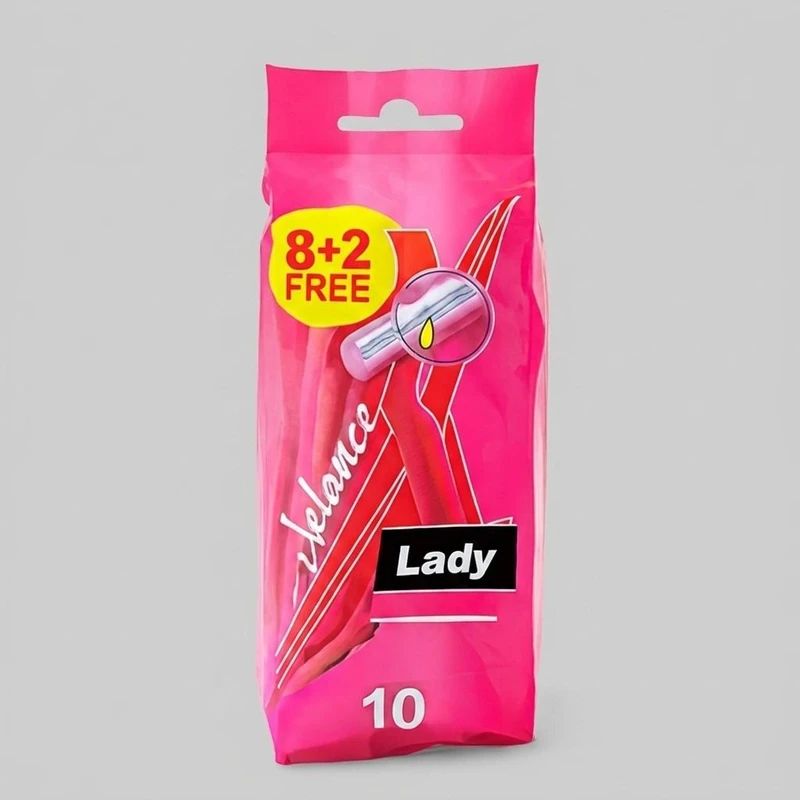 خود تراش زنانه زلانس مدل BLDE 2 Lady بسته 10 عددی