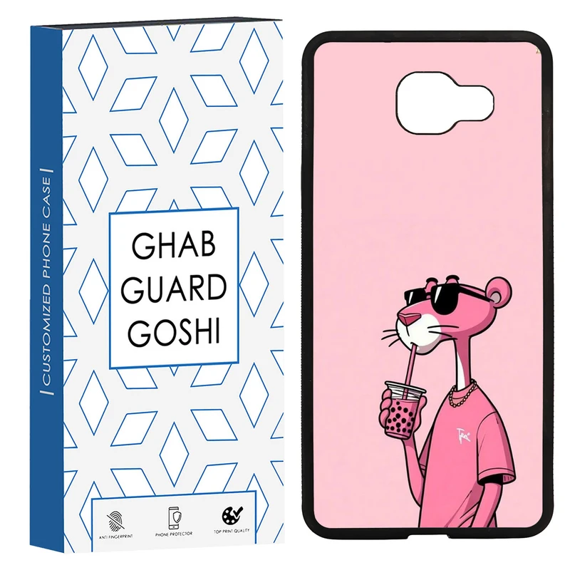 کاور قاب گارد گوشی طرح پلنگ صورتی کد TPU-213 مناسب برای گوشی موبایل سامسونگ Galaxy A7 2016 / A710