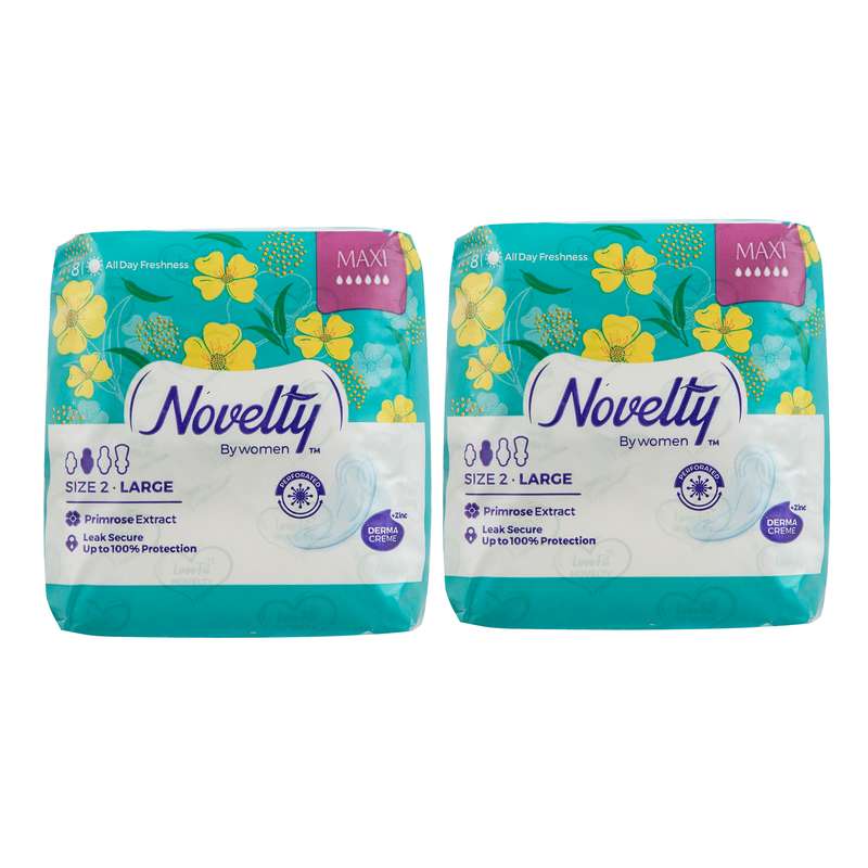 نوار بهداشتی ناولتی مدل Maxi Chamomile مجموعه 2 عددی نوار بهداشتی ناولتی مدل Maxi Chamomile مجموعه 2 عددی
