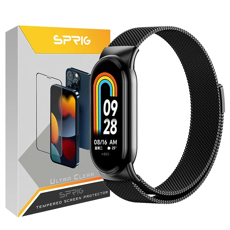 بند اسپریگ مدل Milanese مناسب برای ساعت هوشمند شیائومی Mi Band 9