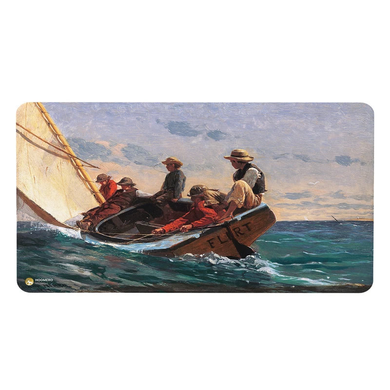 ماوس پد هومرو مدل DP017 طرح نقاشی قایق و دریا پریمیوم