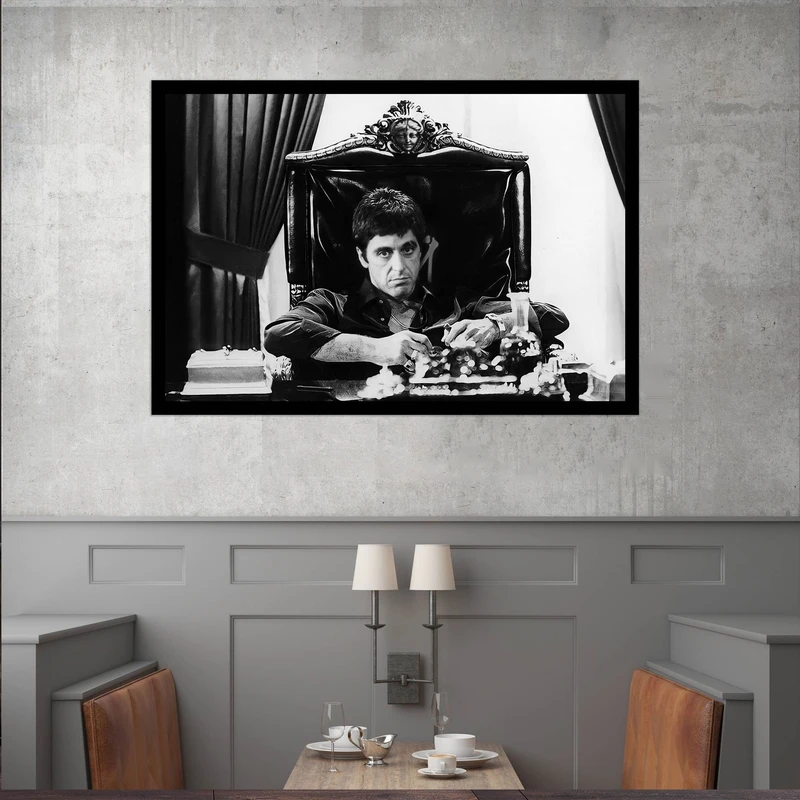 تابلو بکلیت طرح مشاهیر سینمای جهان آل پاچینو مدل قاب شاسی B-s9743