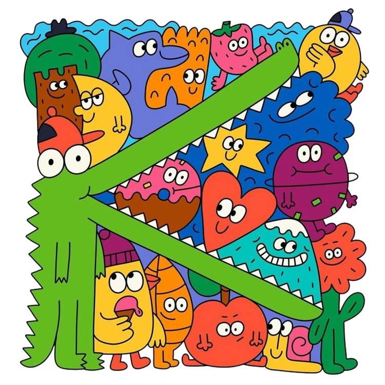 استیکر پارچه و لباس پاد آفرین مدل کارتونی کد S1847