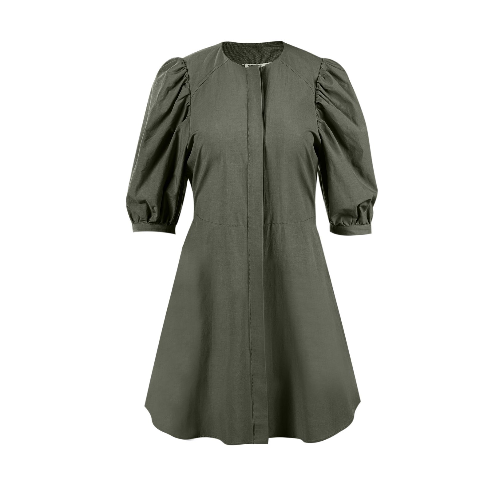 پیراهن یقه گرد زنانه سرژه مدل 206427 رنگ یشمی -  - 1