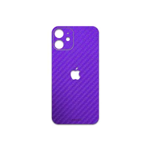 MAHOOT Purple-Fiber Cover Sticker for Apple iPhone 12 mini