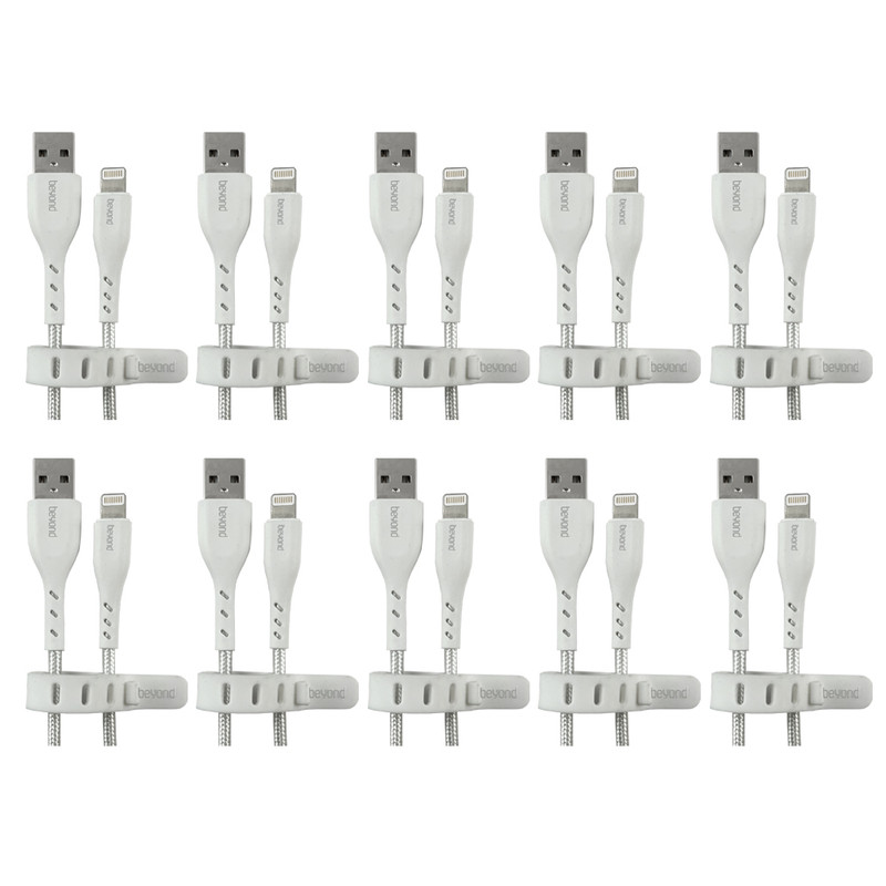 کابل شارژ USB به لایتنینگ بیاند مدل BA-343 طول 1 متر بسته 10 عددی
