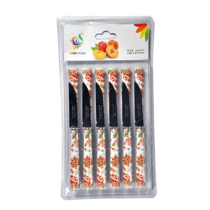 کارد میوه خوری مدل KH 3 بسته 12 عددی