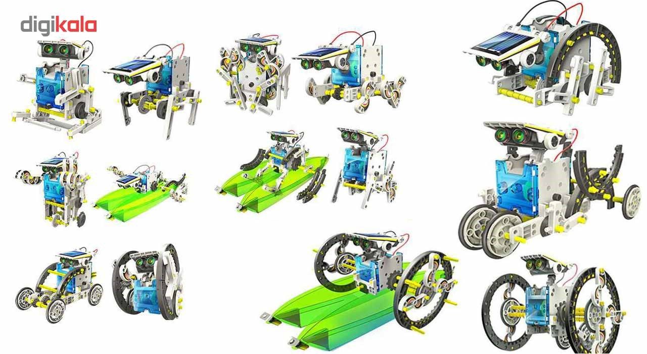 کیت آموزشی ربات خورشیدی مدل Green Energy مجموعه 14 ربات قابل تبدیل