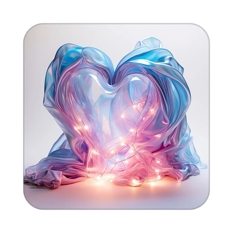 زیر لیوانی کاکتی مدل عاشقانه کد mp12211