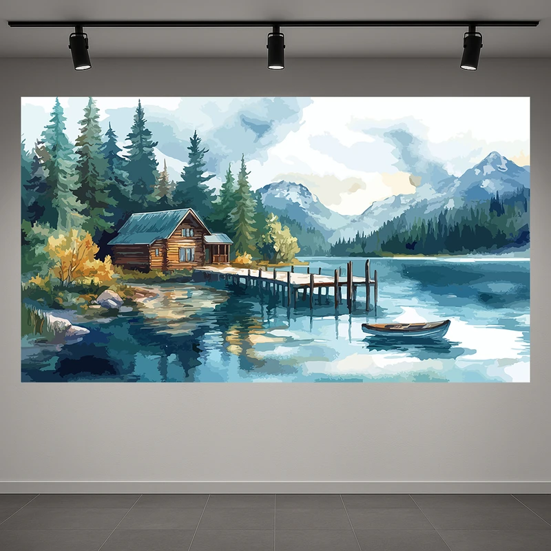 پوستر طرح نقاشی مدل برکه کد AR3059829