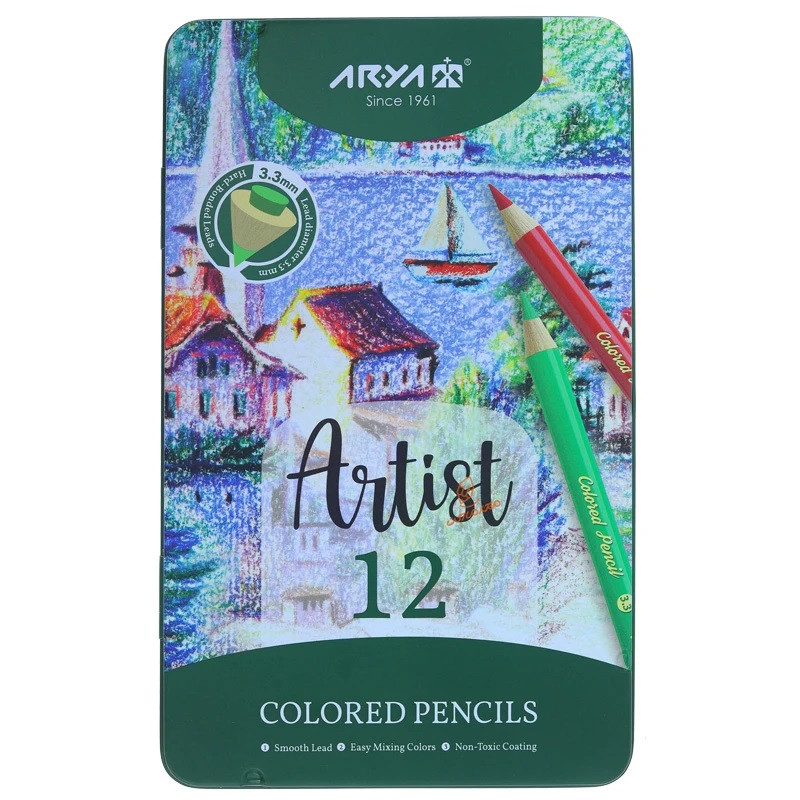 مداد رنگی 12 رنگ آریا کد 3091
