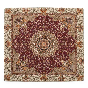 رومیزی ترمه کارگاه رستا طرح 104-14-7 سایز 100 در 100