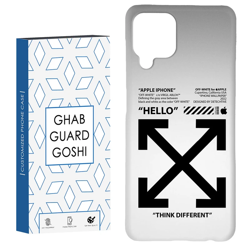 کاور قاب گارد گوشی طرح off withe  کد Dimo-645 مناسب برای گوشی موبایل سامسونگ Galaxy A12 / Galaxy M12