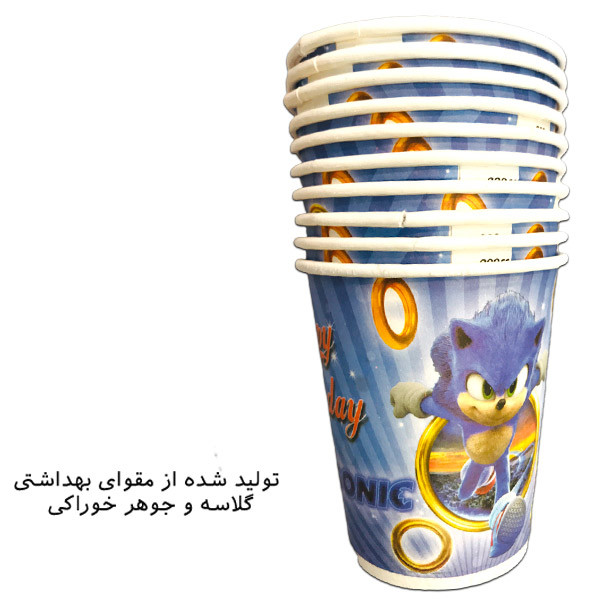 پیش دستی و لیوان یکبار مصرف مستر تم مدل سونیک پلاس بسته 40 عددی