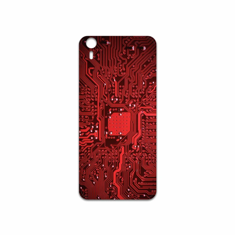 برچسب پوششی ماهوت مدل Red Printed Circuit Board مناسب برای گوشی موبایل اچ تی سی Desire Eye