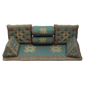 ست 7تکه پشتی ترمه طرح الماس کد 472