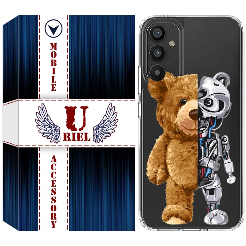 کاور یوریل مدل Clear کد 40 طرح خرس مناسب برای گوشی موبایل سامسونگ Galaxy A34