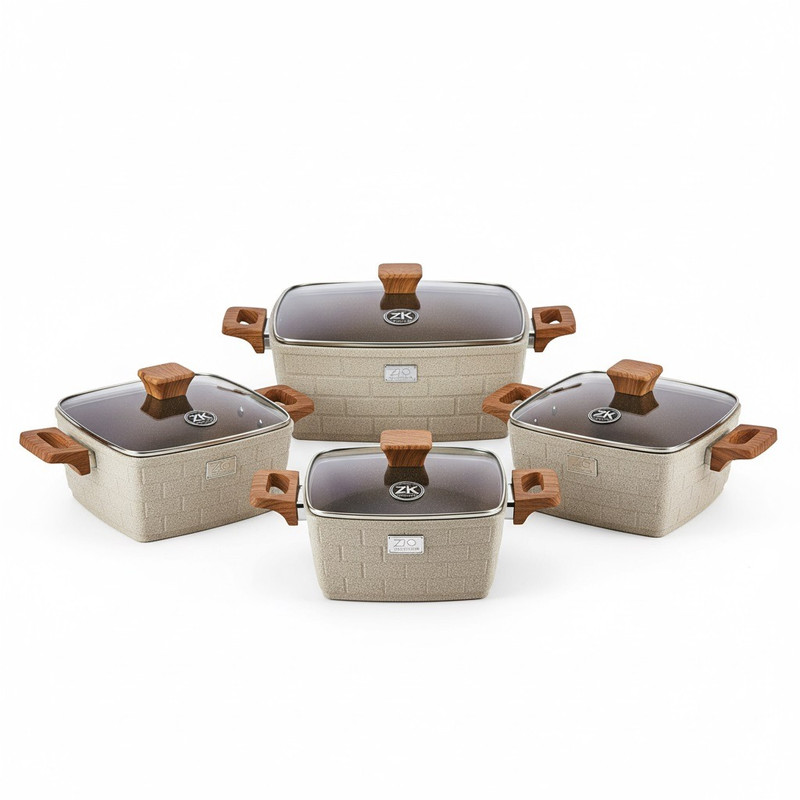 سرویس قابلمه و تابه گرانیتی 10 پارچه  زیو مدل ZCS-8560