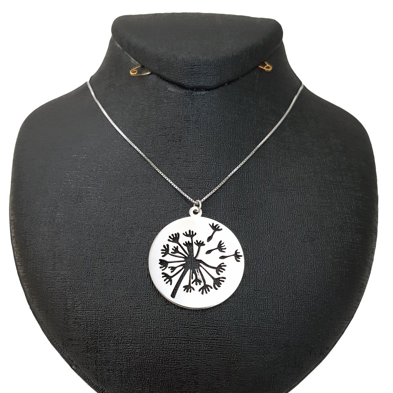 گردنبند نقره ترمه مدل قاصدک Termeh -  - 1