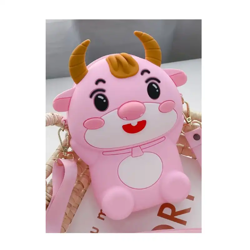 کیف رودوشی بچگانه مدل سیلیکونی Cow45