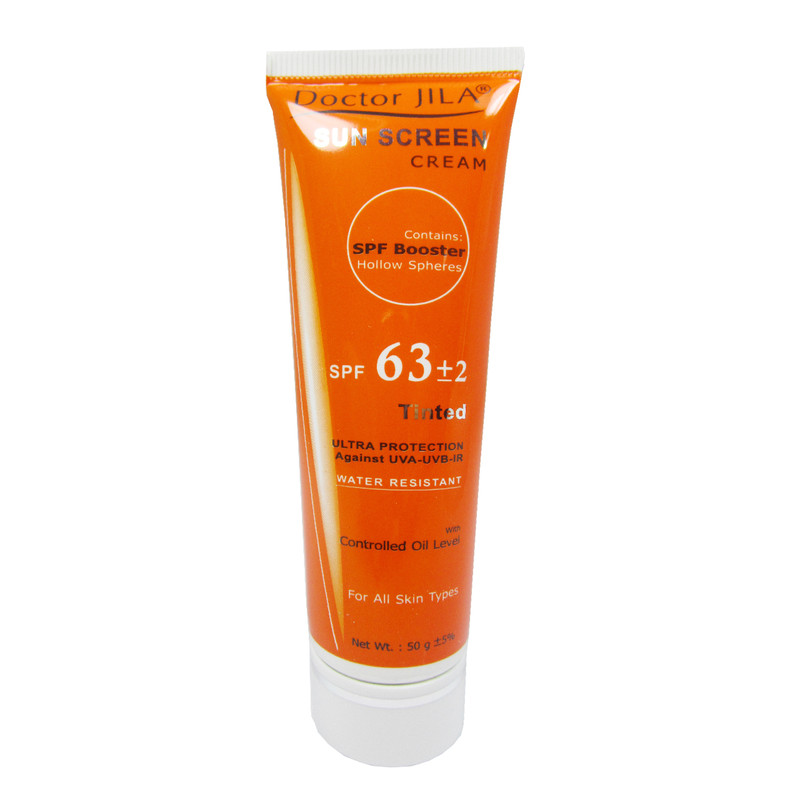 کرم ضدآفتاب رنگی دکتر ژیلا Spf63 حجم 50 گرم