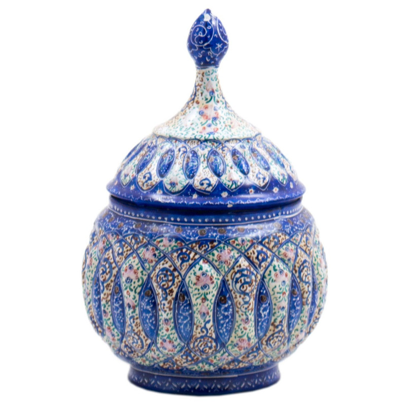 قندان میناکاری رستا طرح 4-17-102  ارتفاع14 سانتی متر