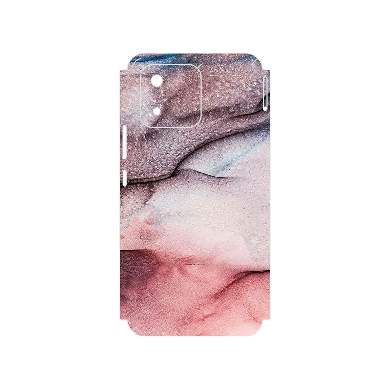 برچسب پوششی ماهوت مدل Smoky pink marble مناسب برای گوشی موبایل آنر X5