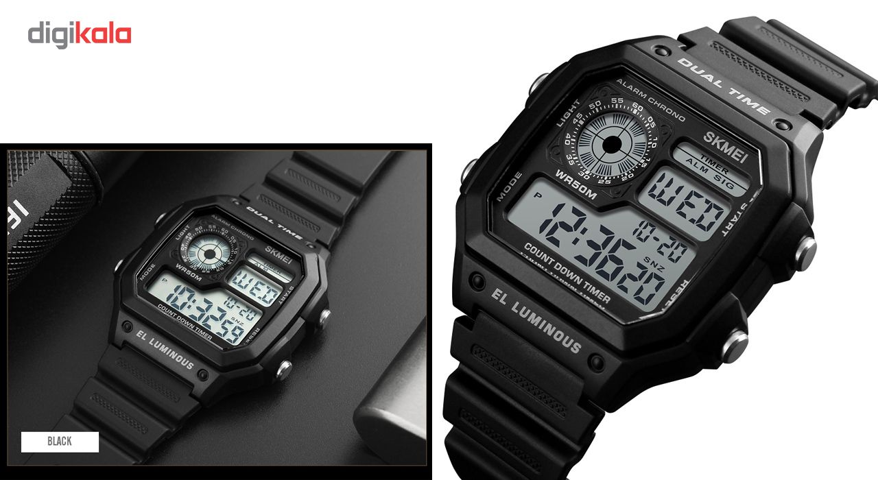 ساعت مچی دیجیتالی اسکمی مدل 1299 کد 01