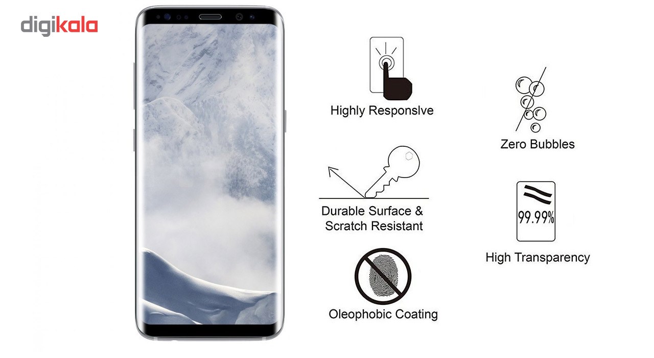 محافظ صفحه نمایش شیشه ای ریمو مدل Miniversion مناسب برای گوشی موبایل سامسونگ Galaxy S8 Plus