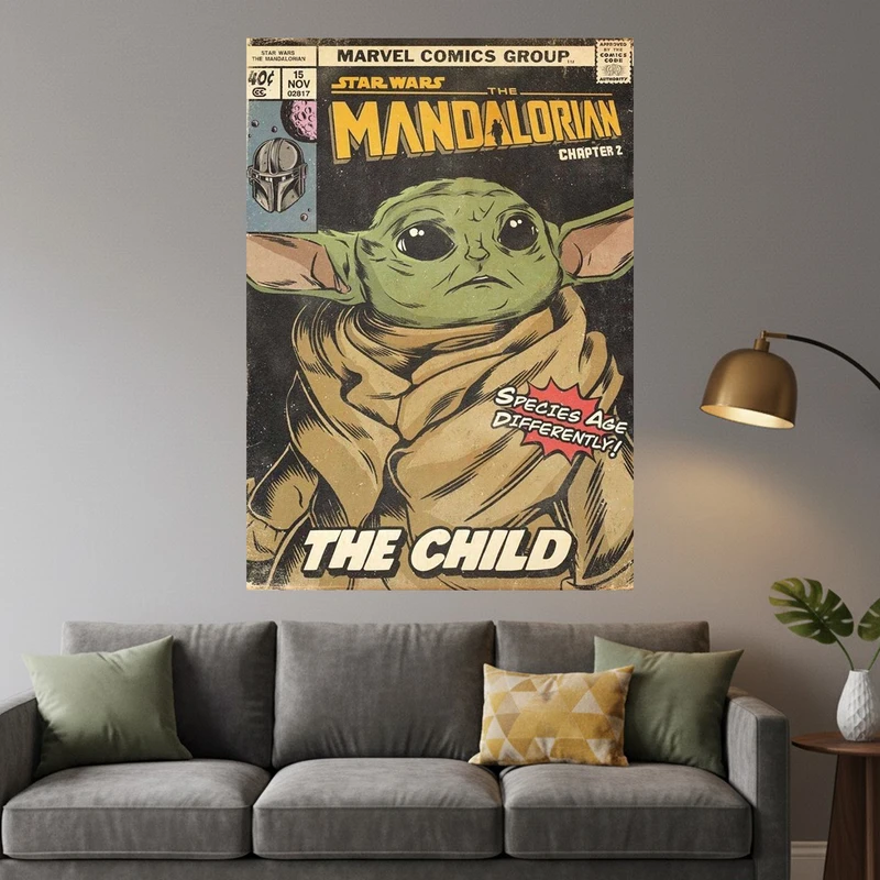 پوستر طرح بیبی یودا مدل Baby yoda 11018