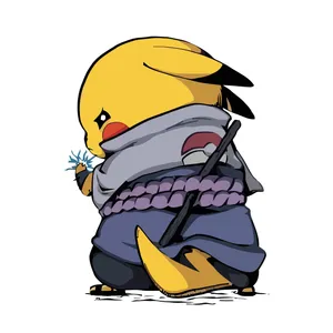 برچسب بدنه موتور سیکلت طرح پوکیمون yp کد 07