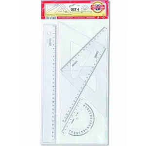 خط کش کوه نور 9992000064PS بسته 4 عددی