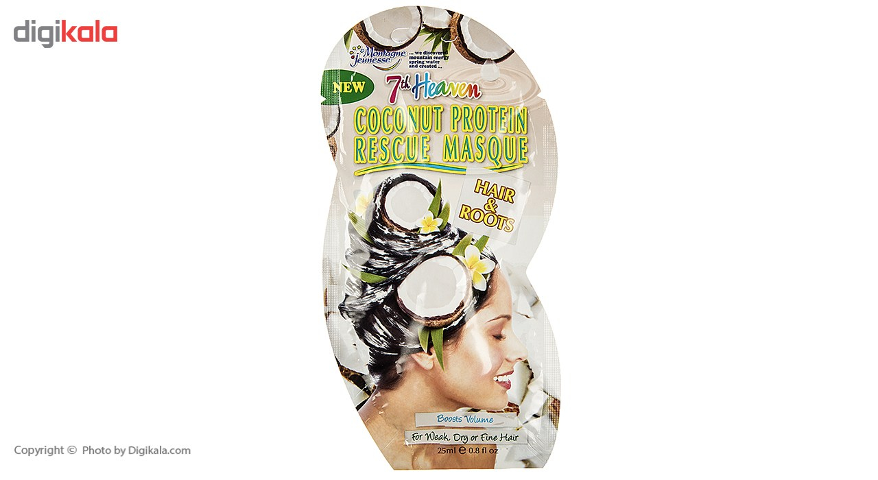 ماسک مو مونته ژنه سری 7th Heaven مدل Coconut Protein - یک ورق