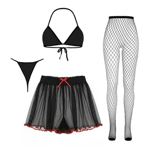 لباس خواب زنانه مدل چهار تکه شامیز