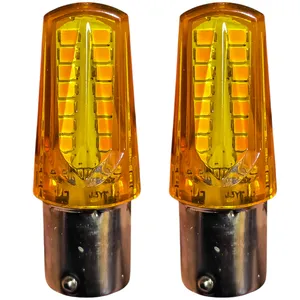 لامپ چراغ راهنما تک حالته سام مدل افکت رانینگ کد SMD.Orng پایه تک کنتاکت بسته ۲ عددی