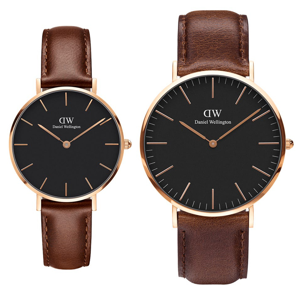 ست ساعت مچی عقربه ای زنانه و مردانه دنیل ولینگتون کد dw75