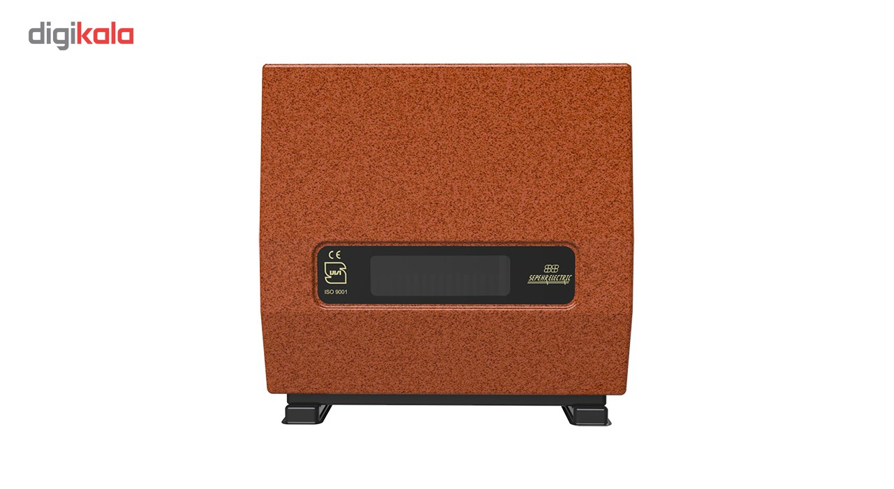 بخاری گاز سوز سپهر الکتریک مدل پگاه SE9000 نمای جلو مسی
