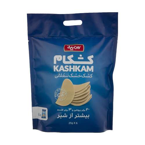 کشک خشک تنقلاتی کشکام سمیه - 25 گرم بسته 6 عددی