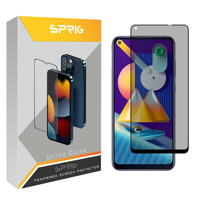 محافظ صفحه نمایش حریم شخصی اسپریگ مدل PRVSP مناسب برای گوشی موبایل سامسونگ Galaxy M11