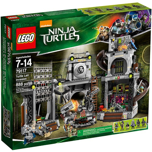 لگو سری Ninja Turtles مدل حمله به آشیانه لاک‌پشت‌های نینجا کد 79117