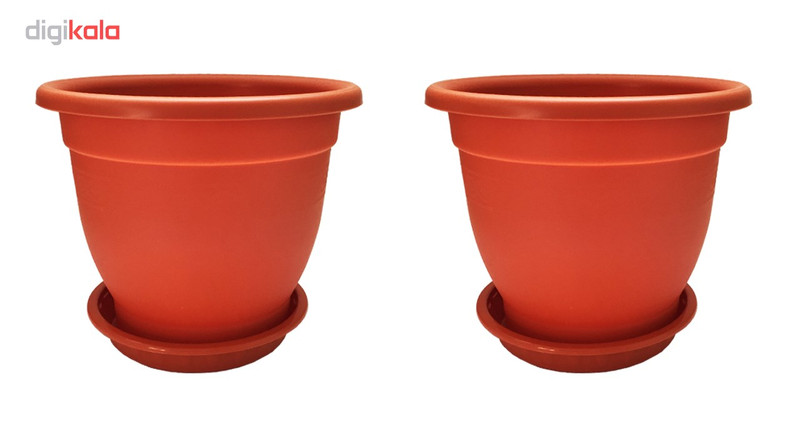 گلدان گلپونه مدل Benjamin 315 مجموعه 2 عددی
