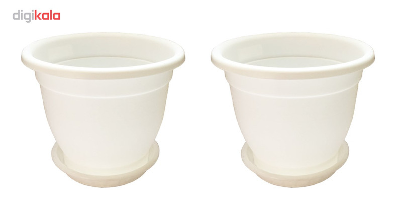گلدان گلپونه مدل Benjamin 315 مجموعه 2 عددی