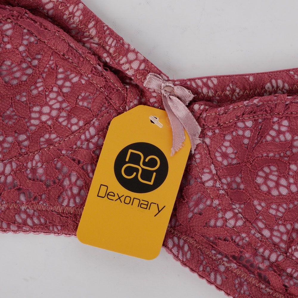 سوتین زنانه دکسونری مدل 125008827 دانتل رنگ کالباسی -  - 3