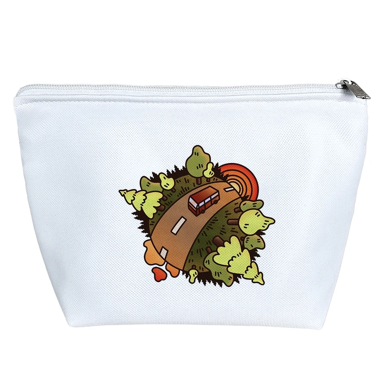 کیف لوازم آرایش دخترانه خندالو مدل جاده و سفر کد 5654