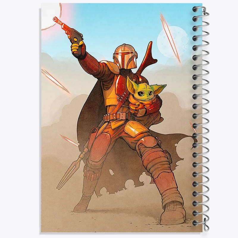 دفتر ژورنال نویسی 50 برگ خندالو مدل نقطه ای طرح جنگ ستارگان (Star Wars) کد F214